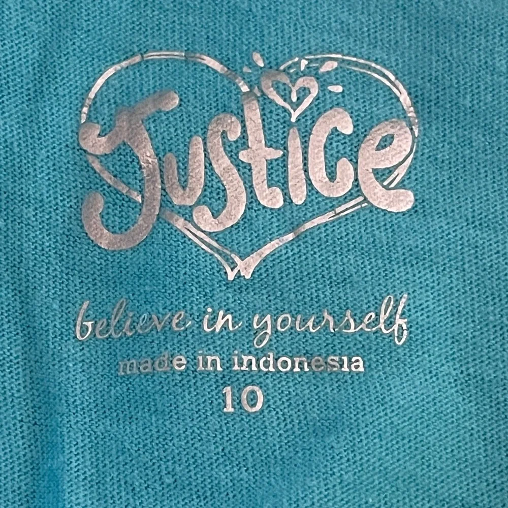 Justice Hot Cocoa Chocolate Long Sleeve Shirt 3D marshmallows Girls size 10